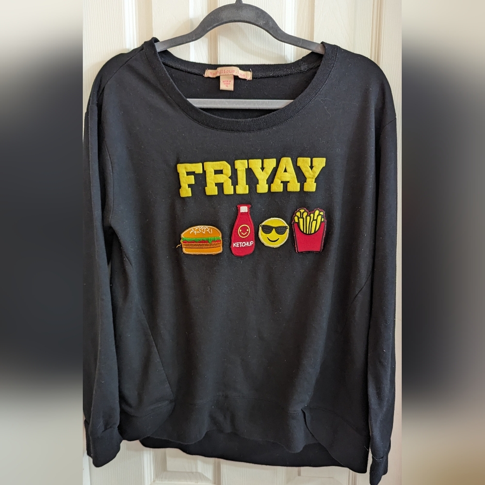 Rebellious One Friyay Sweatshirt EUC